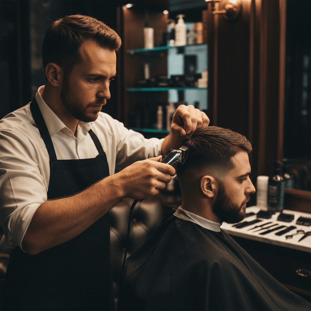 Clean fade detail and precision clipper work